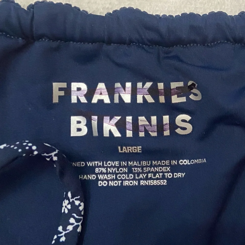New! Frankie’s Bikini’s Tia ribbed thong string bikini bottom 3914